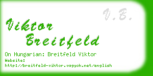 viktor breitfeld business card
